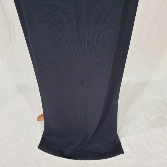 Vtg. St.John Santana Knit Sexy Black Cut Out Maxi Classy Black Tie Formal Dress - Picture 13 of 16